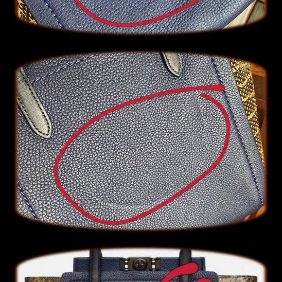 NEW Coach Retail 1941 Colorblock Snakeskin Troupe Cadet Blue Leather Tote Bag - Picture 12 of 12